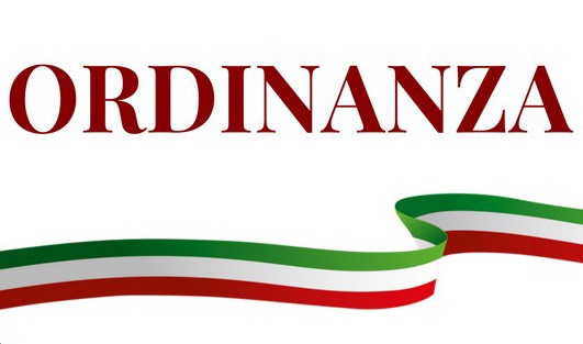 Ordinanza n. 49 Reg. Gen. del 11.11.2019